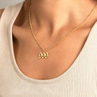 Angel Numbers Necklace 1010 111 18k gold plated