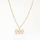 Angel Numbers Necklace 1010 111 18k gold plated