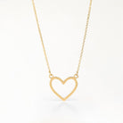 Heart Necklace 18k gold plated birthday birthday gift