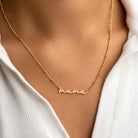 Mama Necklace 18k gold plated baby shower gift box