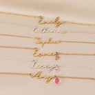 Name Necklace, Happy Birthday Card & Cookie Gift Set 18k gold plated birthday birthday gift