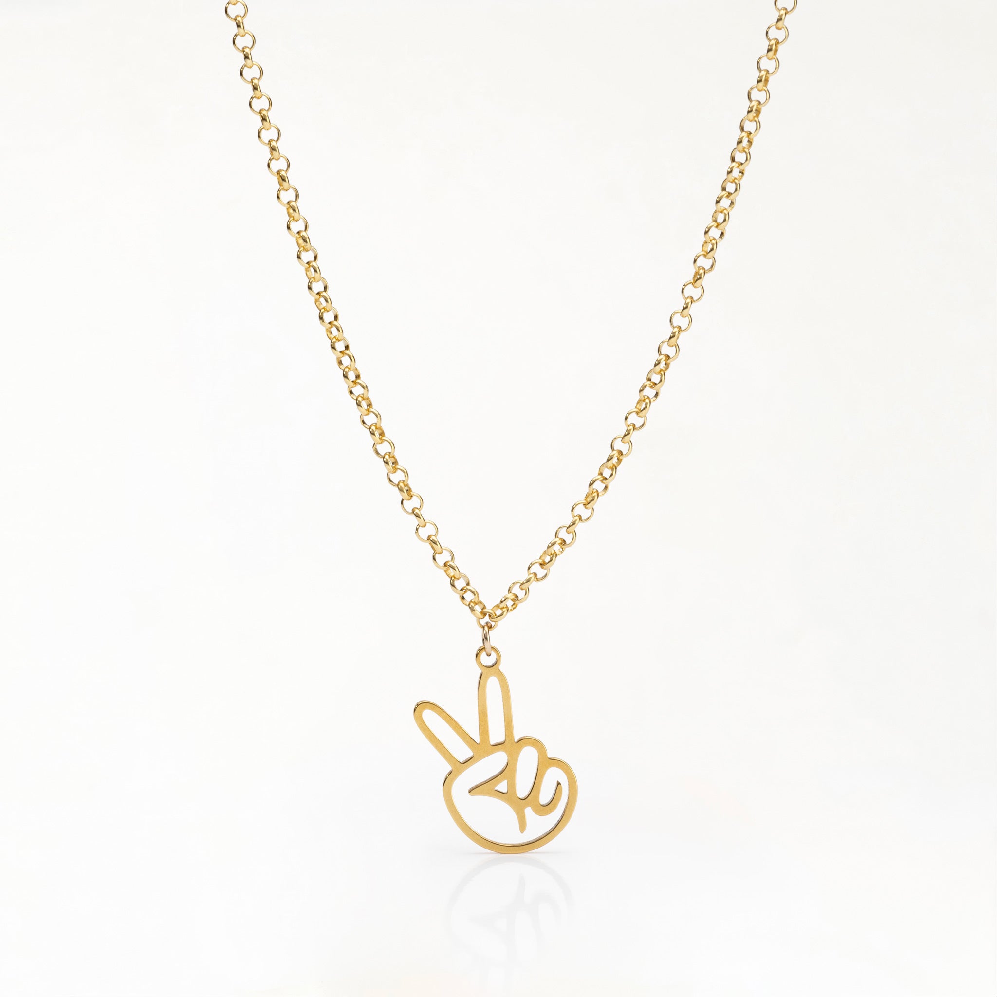 Peace Deuces Necklace Deuces peace Peace Deuces Necklace