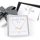 Personalised Mrs Necklace with Card Gift Set 18ct