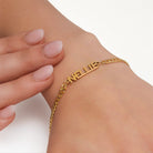 Personalised Name Bracelet 18k gold plated bracelet gold