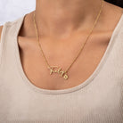 Personalised Name Necklace birthday gift gold necklace name necklace