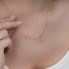 Personalised Name Necklace 18k gold plated birthday birthday gift