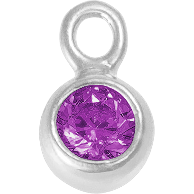 Silver - February Amethyst Birthstone addon