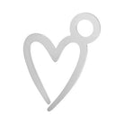 Silver Signature Heart Charm addon